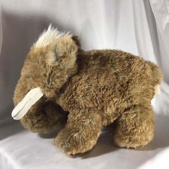 Woolly Mammoth Elephant Plush Tusks Realistic 12 X 9  Stuffed Animal - Picture 6 of 10